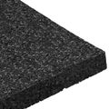 vidaXL Pad z gumových granúl na dvor Čierny 9 x 9 x 1 cm Guma