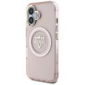 Guess Hardcase MagSafe IML Metal Mountain Logo Case for iPhone 16 6,1" Pink