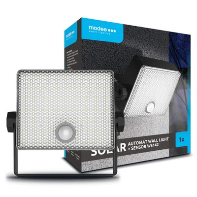 Modee LED solárny reflektor WS142 s automatickým snímačom svetla a senzorom pohybu 500lm (ML-WS142)