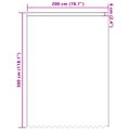 vidaXL Čipková záclona Biela 300 x 200 cm Polyester