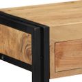 vidaXL Konzolový stôl Hnedá 90 x 33 x 75 cm Pevné akáciové drevo