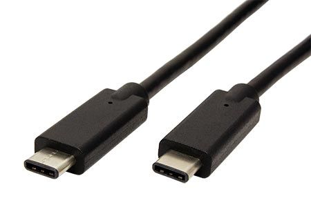PremiumCord USB-C kábel (USB 3.1 generation 2, 3A, 10Gbit/s) čierny, 0,5m
