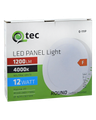 Q-111P LED panel 12W 1200lm 4000K biely - kruhový pripevňovací Qtec