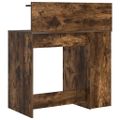 vidaXL Stôl Dymová dub Kompozitné drevo 90 x 48 x 101,5 cm