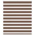 vidaXL Zebra roleta hnedá 125x150 cm šírka látky 120,9cm polyester