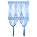 vidaXL Záclona macrame modrá 140x240 cm bavlna
