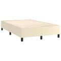vidaXL Boxspring posteľ s matracom krémová 120x200 cm umelá koža