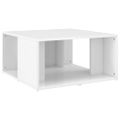 vidaXL Konferenčné stolíky 4 ks, lesklé biele 33x33x33 cm