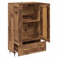 vidaXL Highboard Staré drevo 69,5 x 31 x 115 cm Kompozitné drevo