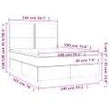 vidaXL Boxspring posteľ s matracom zelená 140x190 cm látka