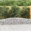 vidaXL Oblúkový gabionový kôš 6 ks 400x30x40/60 cm pozinkované železo