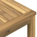 vidaXL Konferenčný stolík Biela 80 x 80,5 x 45 cm Pevné akáciové drevo