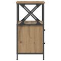 vidaXL Nočné stolíky 2 ks, dub artisan 34x35,5x70 cm, kompozitné drevo