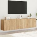 vidaXL TV skrinky nástenné 2 ks dub sonoma 80x30x41 cm