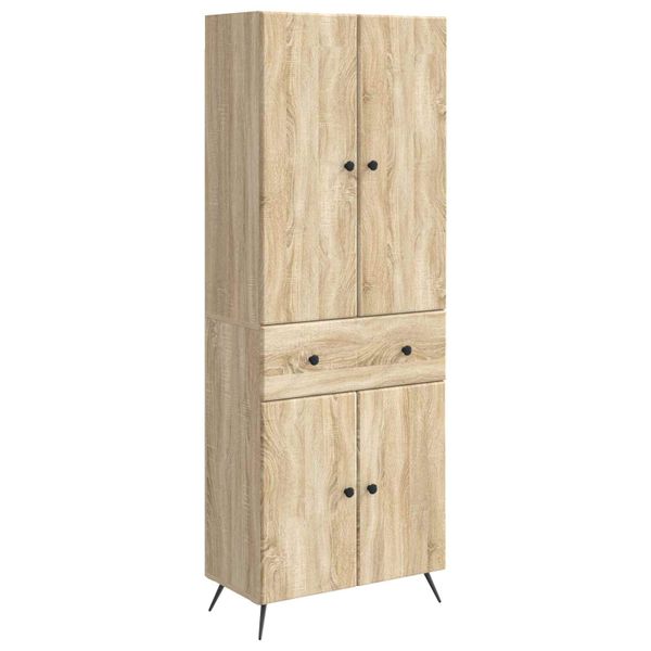 vidaXL 2 pcs Dub sonoma