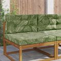 vidaXL Vankúš na vonkajšiu pohovku Polyester Design s listami