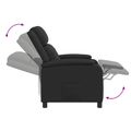 vidaXL Masážne relaxačné kreslo Čierna Umelá koža