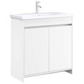vidaXL Skriňa pod umývadlo do kúpeľne Biela 78,5 x 37,5 x 81 cm
