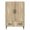 vidaXL Servírovacia skriňa so zásuvkou Dub sonoma 66 x 34,5 x 95 cm