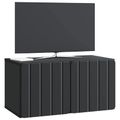 vidaXL Nástenná TV skrinka 59,5 x 31 x 30 cm Čierna Kompozitné drevo