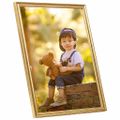 vidaXL Fotorámiky na stenu , koláž 3 ks, zlaté 59,4x84 cm, MDF