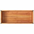 vidaXL Záhradný kvetináč s policou 110x45x80 cm masívna akácia a oceľ