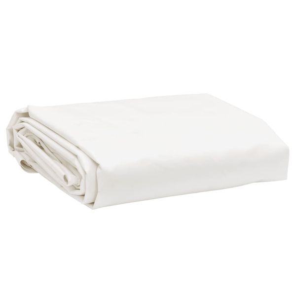 vidaXL Celta biela 5x6 m 650 g/m²