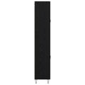 vidaXL Highboard Čierny dub 69,5 x 34 x 180 cm Kompozitné drevo