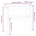 vidaXL Konzolový stolík hnedý dub 102x30x80 cm spracované drevo