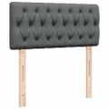 vidaXL Boxspring posteľ s matracom tmavosivá 100x200 cm látka