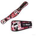 Dámsky fitness opasok Pink Camo - GymBeam, veľkosť L, Nylon