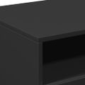vidaXL Konferenčný stolík s LED svetlami čierny 90x49x40 cm