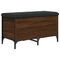 vidaXL Úložná lavička hnedý dub 82x42x45 cm kompozitné drevo