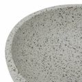 vidaXL Umývadlo na dosku sivé okrúhle Φ41x14 cm keramické