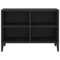 vidaXL TV stolík nohy z kovu čierny 69,5x30x50 cm