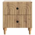 vidaXL Nočný stolík Dub artisan 43 x 34,5 x 48 cm Kompozitné drevo