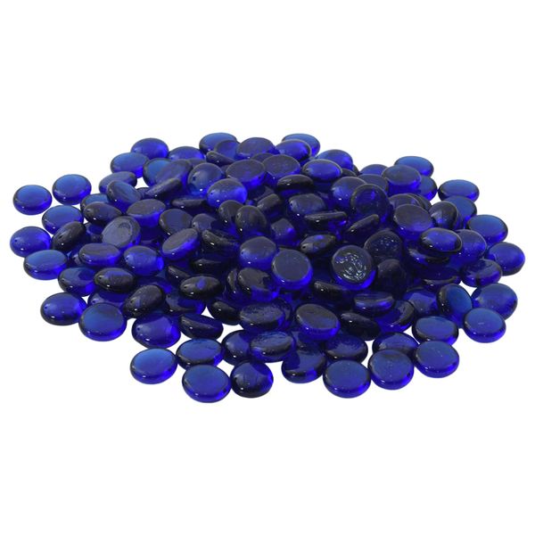 vidaXL Sklenený nugget 17-19 mm Kobaltovo modrá Sklo