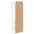 vidaXL TV skrinka s LED svetlami biela 30,5x30x102 cm