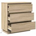 vidaXL Nočný stolík Sonoma dub 71 x 34,5 x 75 cm Kompozitné drevo