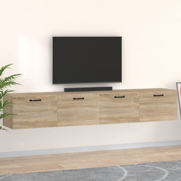 vidaXL Nástenné skrinky 2 ks dub sonoma 100x36,5x35 cm sprac. drevo