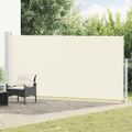 vidaXL Zaťahovacia bočná markíza na terasu 180x500 cm, krémová
