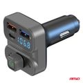 FM vysielač 2×USB-A 1×USB 12V 24V AMiO-04649