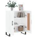 vidaXL Komoda lesklá biela 69,5x34x90 cm spracované drevo