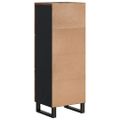 vidaXL Komoda 3 dvierka 40x33x110 cm masívne recyklov. drevo a železo