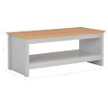 vidaXL Konferenčný stolík sivý 105x47x42 cm