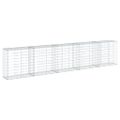 vidaXL Gabiónový kôš s krytom 500x50x100 cm pozinkované železo