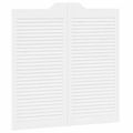 vidaXL Kladivové dvere 2 ks 100 x 100 cm Borovicový masív Biela