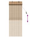 vidaXL Roleta Príroda 50 x 160 cm Bambus