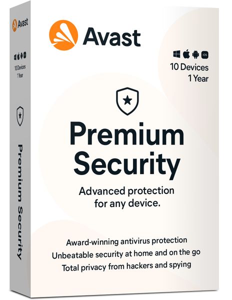 Renew AVAST Premium Security MultiDevice, až 10 pripojení 1 rok
