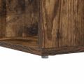 vidaXL Rohový stôl s poličkou Dymová dub 101,5 x 149,5 x 149,5 cm